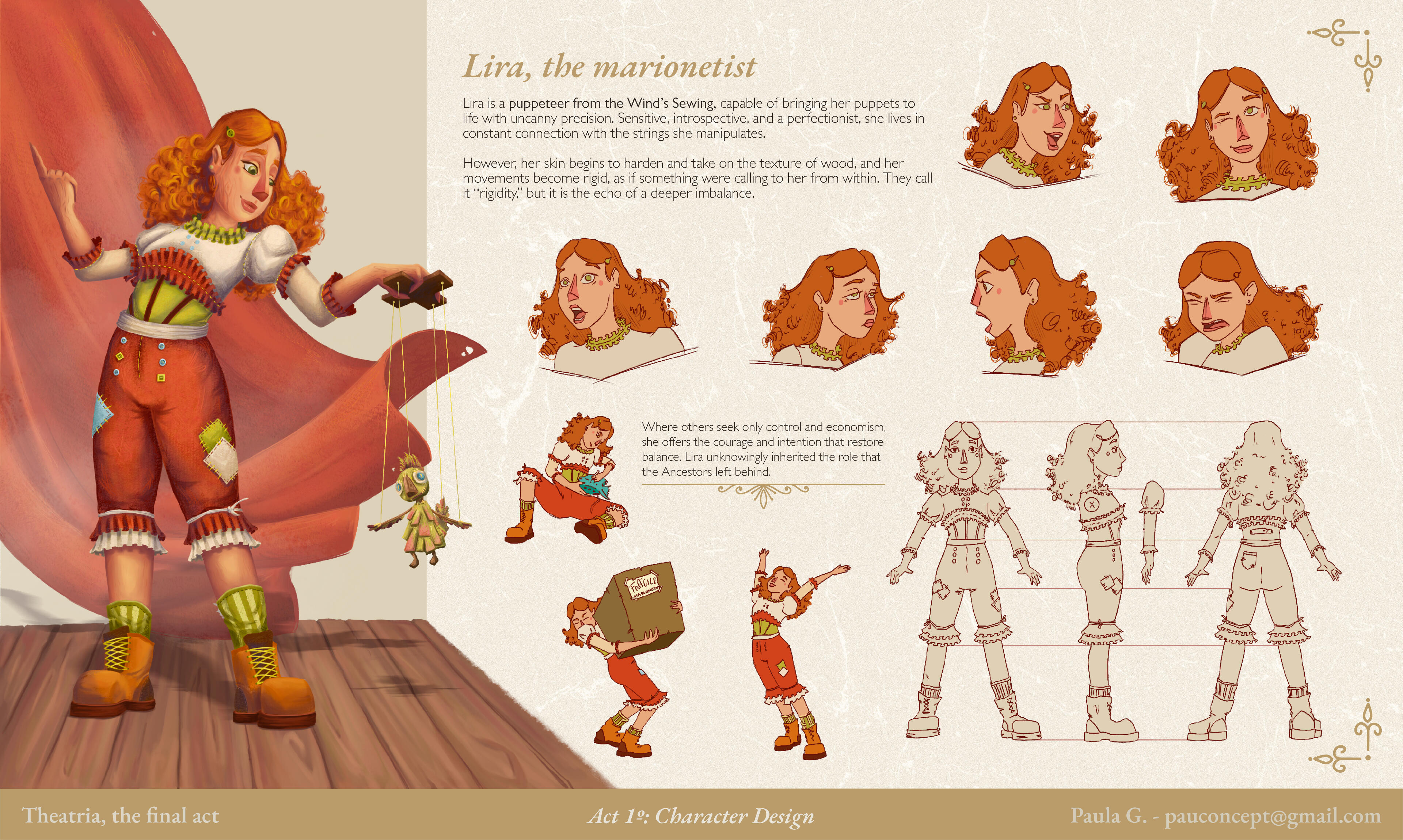 Lira, character design Lira, character design